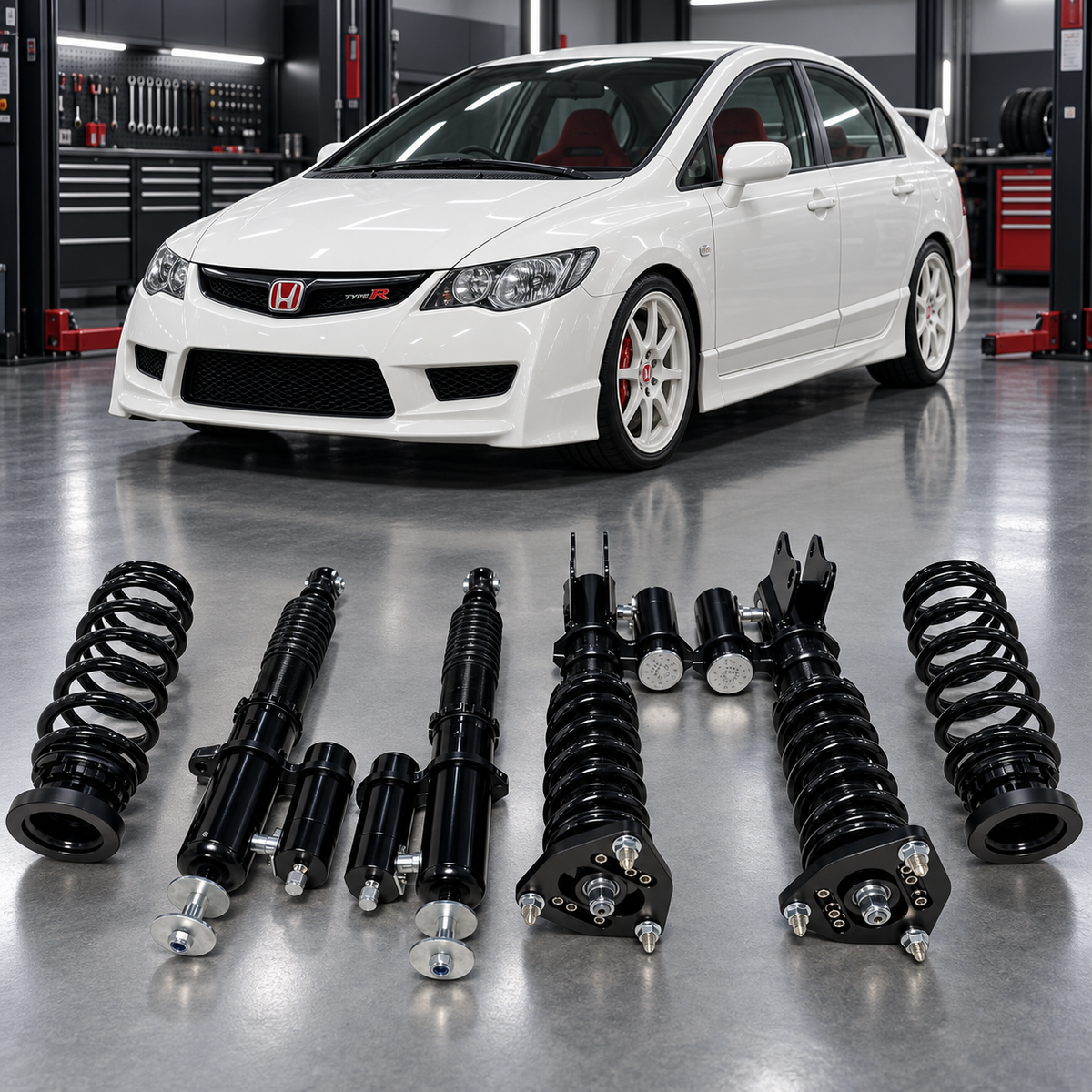 FD2 2-Way Coilovers for Honda Civic Type R 2007-2011 | 32-Way Adjustable | China Factory Direct