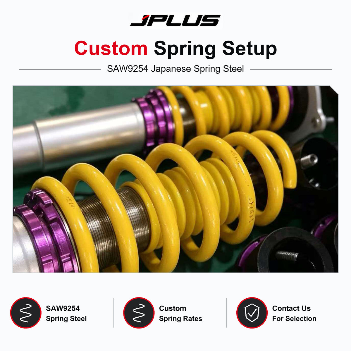 JPLUS Sport Coilovers for Porsche Macan – 32-Way Adjustable Monotube Suspension Kit