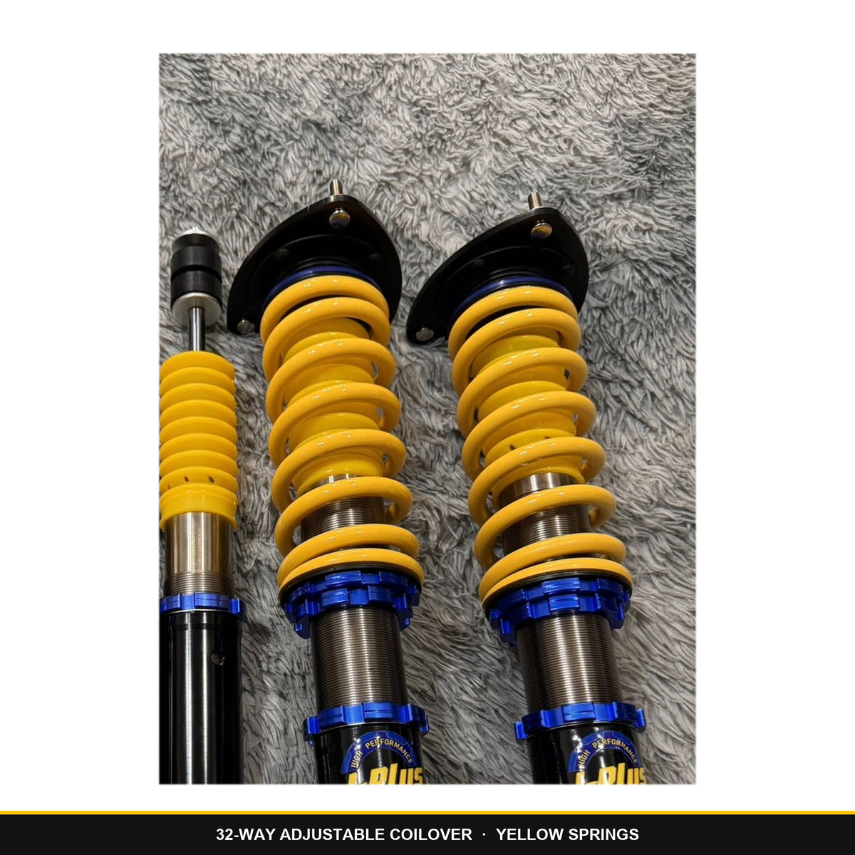 32-Way Adjustable Coilover Kit for Toyota Hilux, Fits Alphard Vellfire Harrier Hiace Front Rear Struts Lowering Suspension, OEM Custom Colour