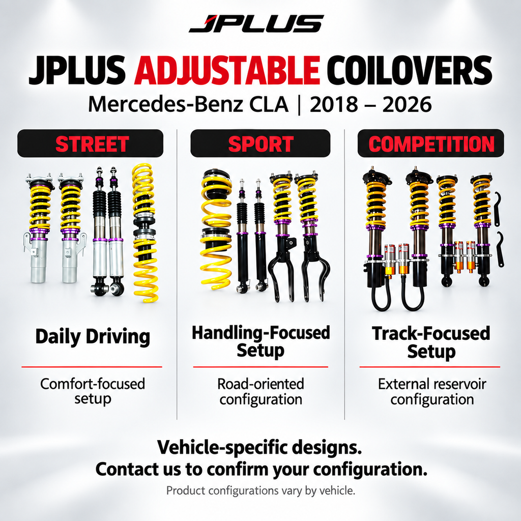 JPLUS 2Way Adjustable Coilovers for Mercedes-Benz CLA C118 4WD