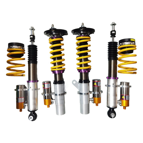 JPLUS 2-Way Racing Coilovers – 32-Way Adjustable Custom Suspension for Porsche, BMW, Audi, Mitsubishi & More