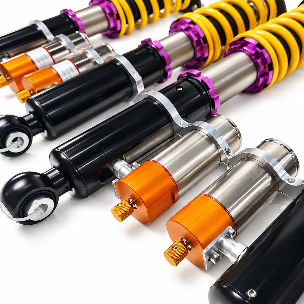 2-Way Racing Coilovers - 32-Way Adjustable Custom Suspension for Porsche BMW Audi Mitsubishi | Factory Direct | Racing Custom Tuning | Global Distributors Wanted