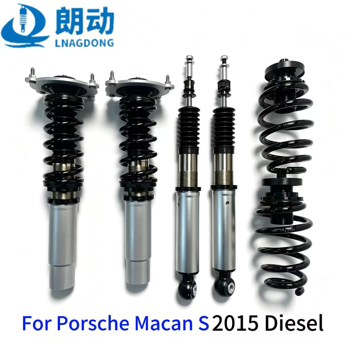 J-PLUS 32-Way Adjustable Shock Absorbers for Porsche MACAN Front Rear Struts Kit