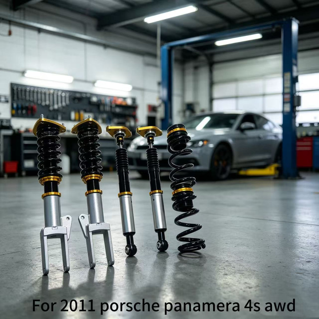 J-PLUS 32-Way Adjustable Shock Absorbers for Porsche PANAMERA Front Rear Struts Kit
