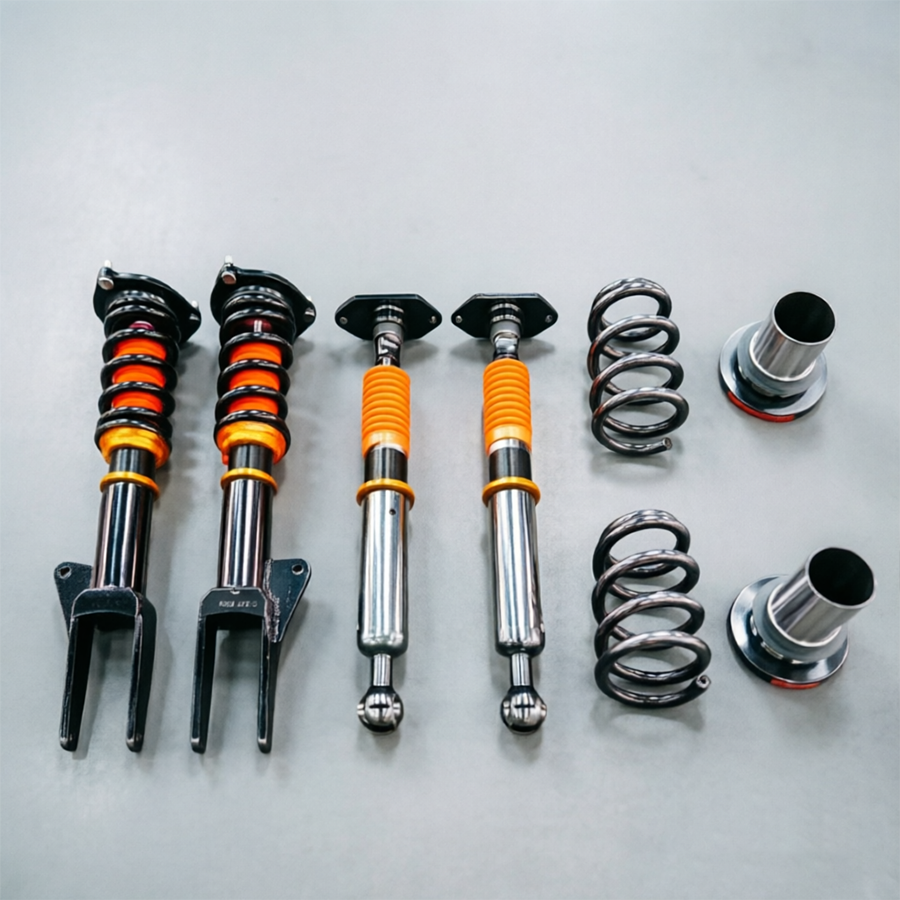 J-PLUS 32-Way Adjustable Shock Absorbers for Porsche 970 Front Rear Struts Kit