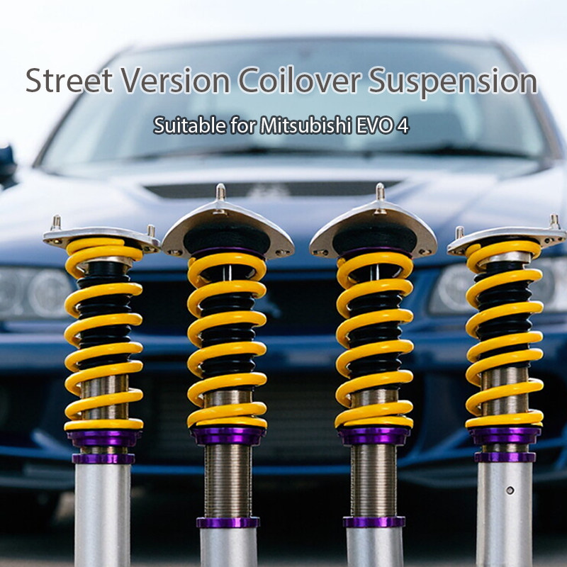 J-PLUS 32-Way Adjustable Shock Absorbers for Mitsubishi LANCER EVO Front Rear Struts Kit