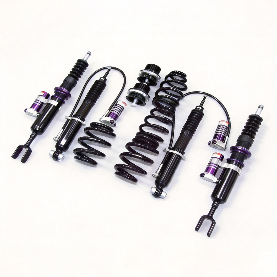 J-PLUS 32-Way Adjustable Shock Absorbers for Audi A6 C6 Front Rear Struts Kit