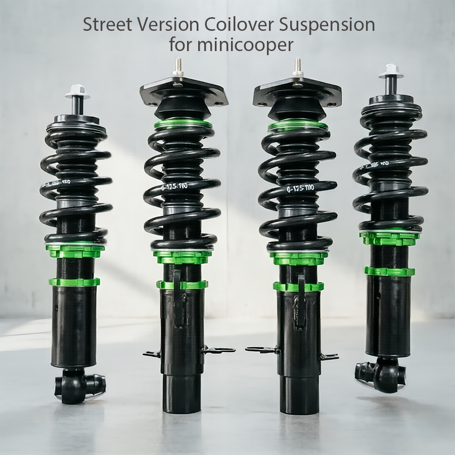 J-PLUS 32-Way Adjustable Shock Absorbers for Mini COOPER Front Rear Struts Kit