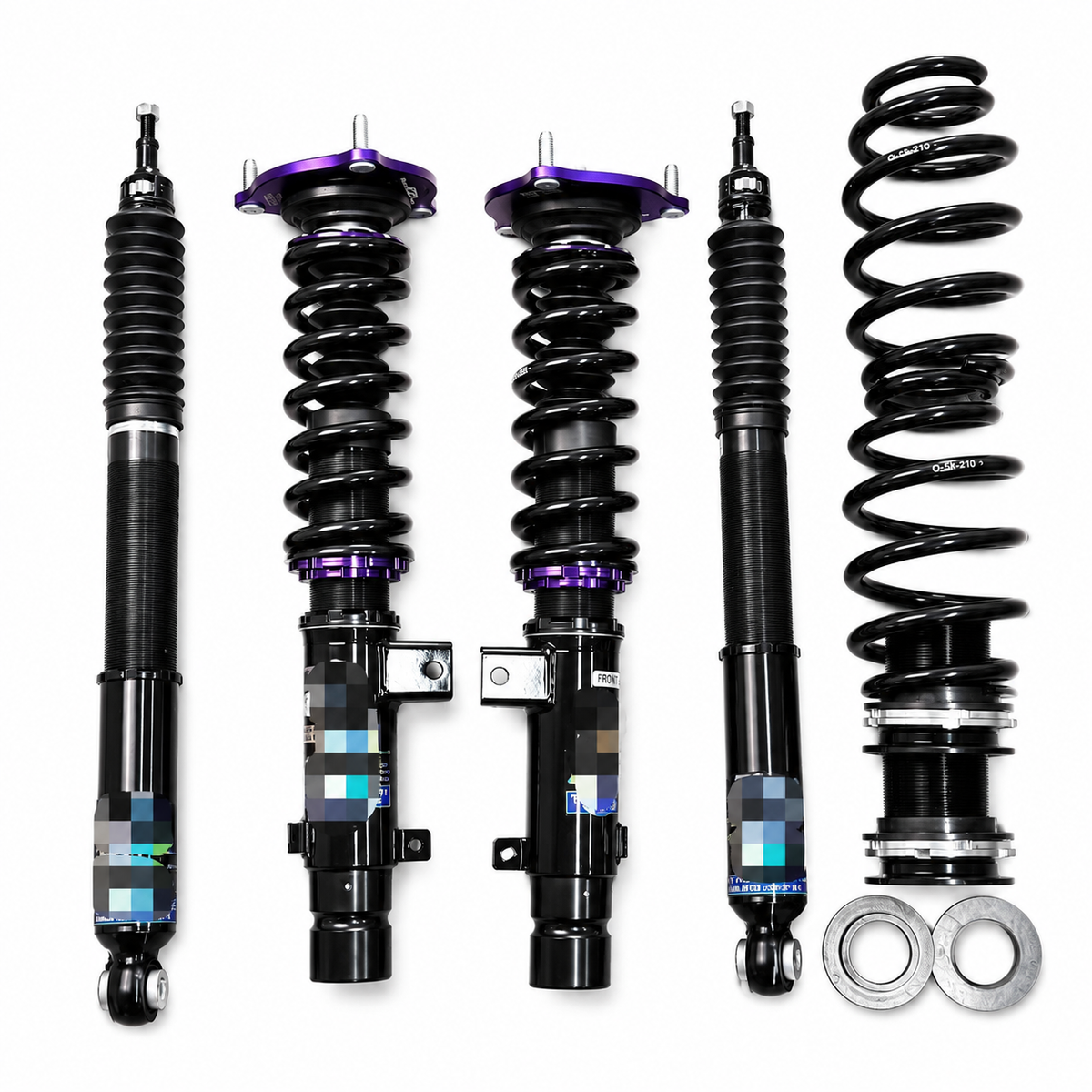 J-PLUS 32-Way Adjustable Shock Absorbers for Honda CR-V Front Rear Struts Kit