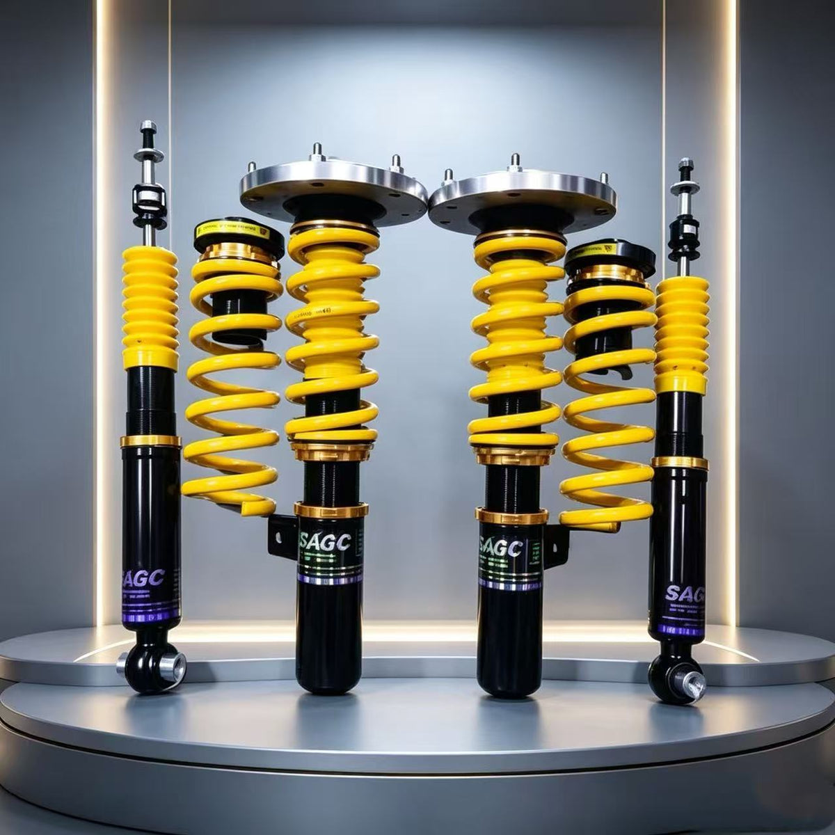 J-PLUS 32-Way Adjustable Shock Absorbers for BMW M3 F80 Front Rear Struts Kit